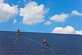 LAN 09 KH0015 01
Workers On Roof Of Solar Park With Integrated Photovaltaic Panels