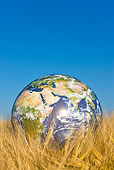 LAN 09 KH0019 01
Earth Balloon In Wheat Field Representing World Hunger