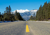 LAN 09 RK0007 01
Highway With Snowy Mountains And Forest Blue Sky