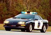LAW 01 RK0002 16
Charleston City Police Car With Lights 3/4 Front View On Road