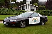LAW 01 RK0021 01
Chevrolet Camaro Police Car Front 3/4 View On Grass
