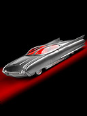 AUT 22 RK2742 02
1961 Ford Thunderbird Silver Custom ThunderFlite 3/4 Front View Studio