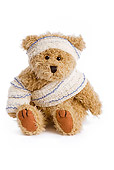 TED 01 JE0001 01
Bandaged Teddy Bear Sitting On White Seamless