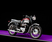 MOT 01 RK0387 06
1962 Triumph Trophy 650cc Twin 3/4 Side View On Purple Floor Gray Line Studio