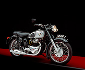 MOT 01 RK0396 01
1955 Norton Dominator Model 7 500cc 3/4 Side View On Red Floor Gray Line Studio