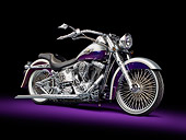 MOT 01 RK0789 01
2003 Harley-Davidson Fat Boy Black And Silver Custom Engraved 3/4 Front View In Studio