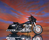 MOT 01 RK0041 04
1996 A-Team Custom Dresser Bike Profile View On Mylar Floor Studio
