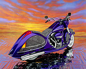 MOT 01 RK0097 04
Heritage Royale II, slight 3/4 rear on mylar with sunset background