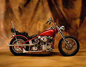 MOT 01 RK0116 08
Harley-Davidson Red Profile View Brown Background Studio
