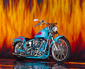 MOT 01 RK0230 02
1976 Custom Chrome Shovelhead Light Blue And Pink 3/4 Side View Flames