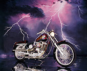 MOT 01 RK0246 07
1971 Harley-Davidson XLH Sportster 3/4 Front View Lightning Background Studio