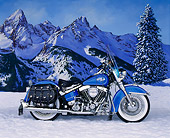 MOT 01 RK0305 01
1990 Custom Chrome Pan-Tail Blue Profile Alpine Trees With Snow