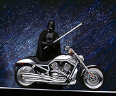 MOT 01 RK0349 06
2002 Harley Davidson V-Rod Silver With Darth Vader