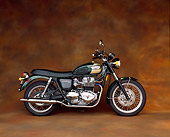 MOT 01 RK0361 03
2003 Triumph Bonneville T100 Green And Gold Profile On Brown Mottled Background