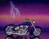 MOT 01 RK0429 11
2004 FXR Prostreet Purple Motorcycle Profile View Studio