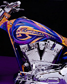 MOT 01 RK0463 05
2004 Custom Motorcycle Custom Graphics Detail Engine And Tank Shot
