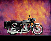 MOT 01 RK0526 08
1966 Velocette Venom Black Side View On Mylar Floor Mottled Background