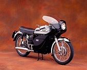 MOT 01 RK0546 03
1962 Norton 650 SS Silver And Black 3/4 Side View On Brown Mottled Background