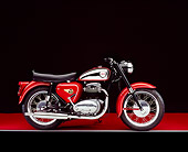 MOT 01 RK0564 01
1962 BSA Star Twin Red And Silver Profile View On Red Floor Studio