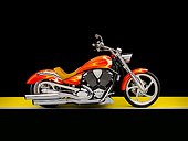 MOT 01 RK0716 01
2005 Victory Vegas Red With Flames Profile View Studio