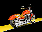 MOT 01 RK0719 01
2005 Victory Vegas Red With Flames 3/4 Rear View Studio