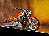 MOT 01 RK0721 01
2005 Victory Vegas Red With Flames 3/4 Side View Studio
