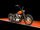 MOT 01 RK0725 01
2006 Kraus Thirty Sixty Orange Motorcycle 3/4 Side View Studio