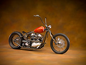 MOT 01 RK0727 02
2006 Kraus Thirty Sixty Orange Motorcycle 3/4 Side View Brown Mottled Studio