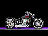 MOT 01 RK0741 01
River Rat Customs 1997 Harley-Davidson Softail Black Profile View Studio