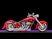 MOT 01 RK0751 01
2002 Hot Candy Apple Red Custom Motorcycle Profile View Studio