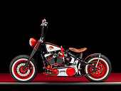MOT 01 RK0756 01
2006 Harley-Davidson Motorcycle Black And Red Custom Profile View Studio