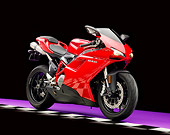 MOT 01 RK0761 01
2009 Ducati 848 Red 3/4 Front View On Checkered Floor Studio
