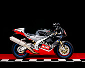 MOT 02 RK0086 01
2000 Aprilia RSV Mille R Red And Black Side View On Red Floor Checkered Line Studio