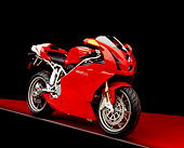 MOT 02 RK0127 01
2004 Ducati 999s Red 3/4 Front View On Red Floor Gray Line Studio