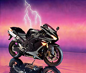 MOT 02 RK0296 09
2006 Kawasaki ZX-10R Black Side 3/4 View On Mylar Floor Lightning Studio