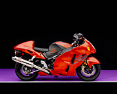 MOT 02 RK0144 09
2003 Suzuki Hayabusa 40th Anniversary Edition Orange Profile On Purple Floor Gray Line Studio