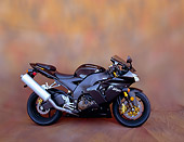 MOT 02 RK0207 06
2004 Kawasaki Ninja 2X-10R Black Profile On Brown Mottled Background