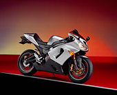 MOT 02 RK0281 08
2005 Kawasaki ZX6R Ninja Titanium 3/4 Side View On Red Floor Gray Line Studio