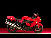 MOT 02 RK0331 01
2006 Kawasaki ZX-14 Red Profile View On Red Floor Studio