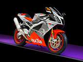 MOT 02 RK0385 01
2007 Aprilia RSV 1000R Platinum Gray 3/4 Front  View Studio