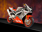 MOT 02 RK0386 01
2007 Aprilia RSV 1000R Platinum Gray 3/4 Front  View Studio