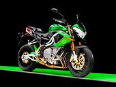 MOT 02 RK0401 01
2007 Benelli Tornado Naked Tre 1130 Green 3/4 Front View Studio
