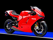 MOT 02 RK0407 01
2008 Ducati Desmosedici RR Red 3/4 Front View Studio