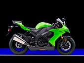 MOT 02 RK0419 01
2008 Kawasaki Ninja ZX-10R Motorcycle Green Profile View Studio