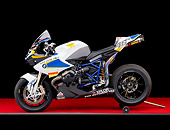 MOT 02 RK0428 01
2009 BMW HP2 Sport White, Yellow, Blue Profile View Studio