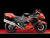 MOT 02 RK0435 01
2009 Kawasaki ZX-14 Black And Red Profile View Studio