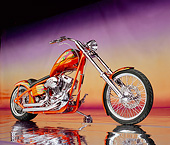 MOT 04 RK0029 01
2004 High Performance Custom Chopper Orange With Flames Low 3/4 View On Mylar Floor Studio