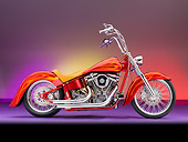 MOT 04 RK0300 01
Bellotti's Inferno Custom Chopper Red With Orange Flames Profile View Studio