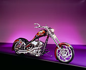MOT 04 RK0094 01
2004 Bam-Ink/Ness YZK Chopper Custom Paint 3/4 Side View On Purple Floor And Lighting Studio