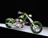 MOT 04 RK0125 05
2004 Sick Choppers Kryptonite Green 3/4 Side View On White Seamless Studio